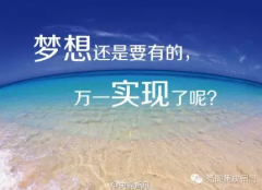 梦想还是要有的，万一实现了呢！坚持下去，才能实现梦想...