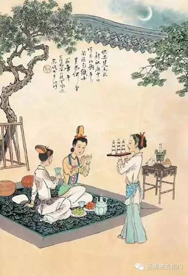 亮阁门窗,七夕--穿针乞巧